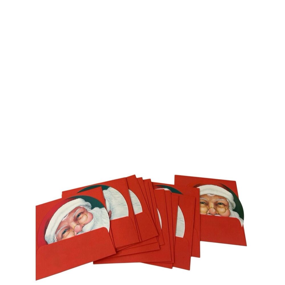 Carlton Vintage Christmas 13 cards with envelopes‎ USA Santa